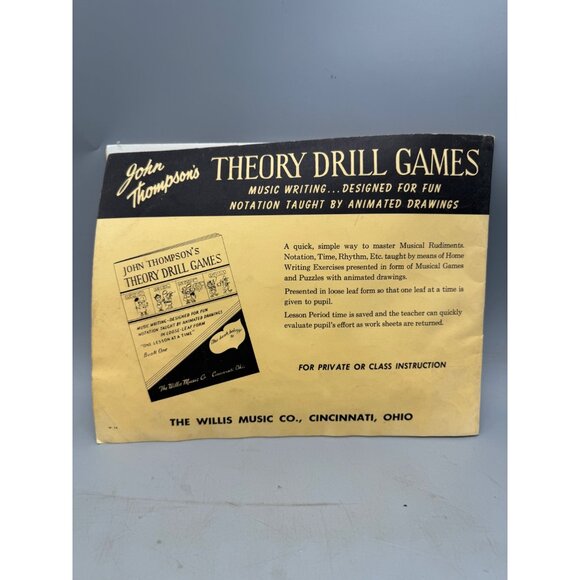 John Thompson's Easiest Piano Course pt 1 book paperback 1955 english READ - Picture 2 of 5